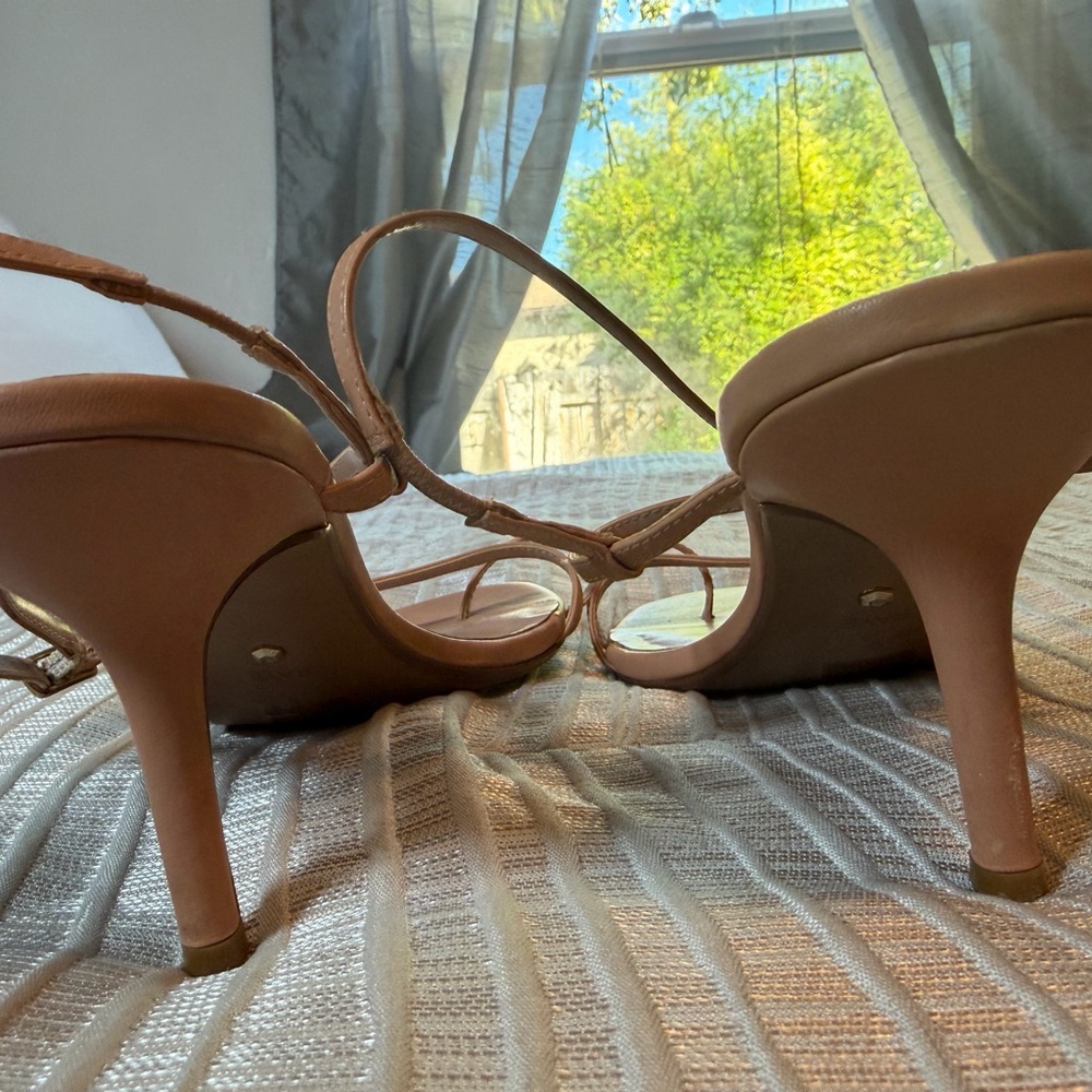RAYE Women's Nude Strappy Heels, Size 8 - Picture 4 of 15